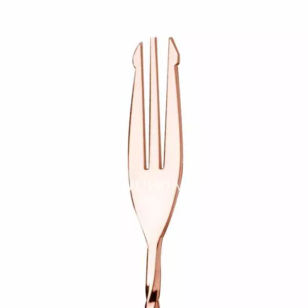 Барная ложка Lumian Trident fork, 40 см, медь