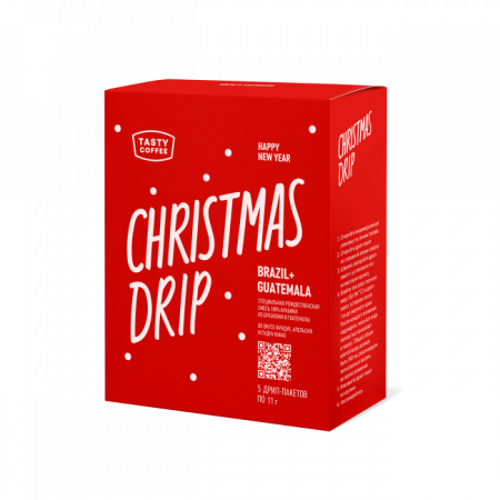 Кофе в дрип-пакете Tasty Coffee Christmas Drip, 1шт
