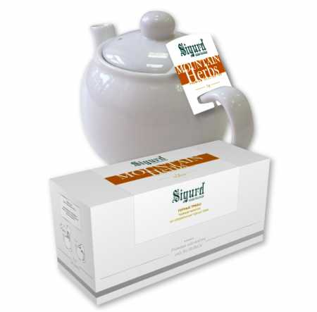 Чай Sigurd в пакетах на чайник MOUNTAIN HERBS, травяной, 15*5 г