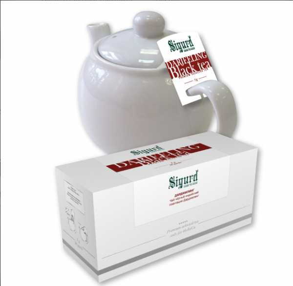 Чай Sigurd в пакетах на чайник DARJEELING, черный, 15*5 г