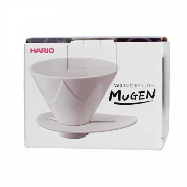 Воронка керамическая для заваривания кофе Hario Mugen, белая