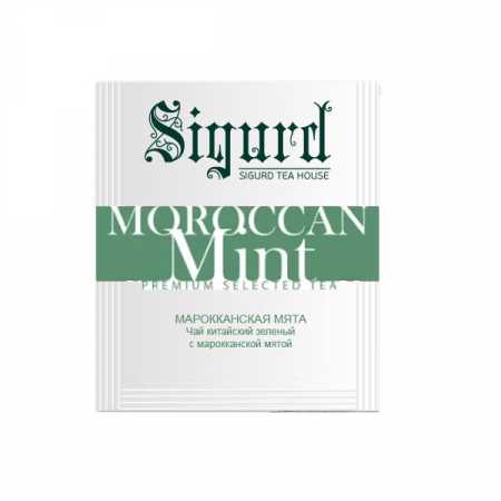 Чай Sigurd в пакетах на чашку MOROCCAM MINT, зеленый, 150*2 г