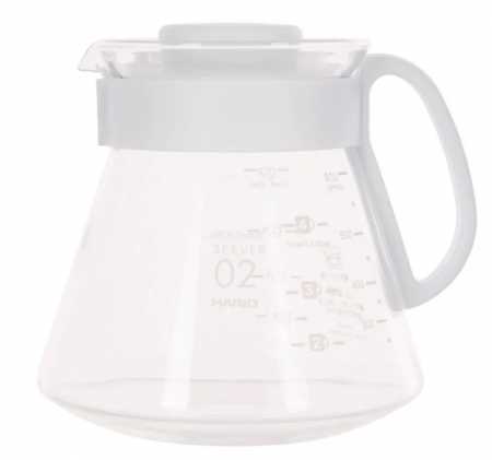 Набор для заваривания кофе Hario: чайник + воронка керамическая белая XVDD-3012W