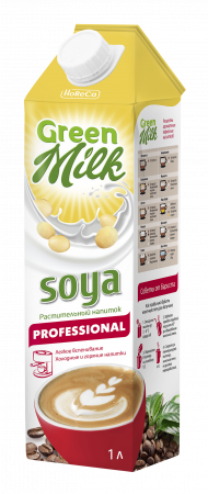 Напиток Green Milk растительный на соевой основе Soya Professional, соя, 1л